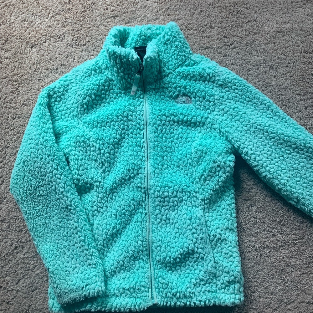 Girls fleece The North Face zip up jacket 10/12